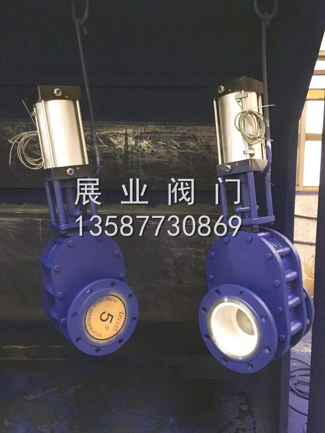 Z644TC气动陶瓷双闸板阀